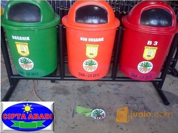 Tempat Sampah Fiberglass Tempat Sampah Organik Non Organik Dan B3