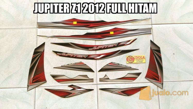 Striping Jupiter  Z1 2012 Full Hitam Jambi Jualo