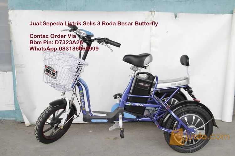 Sepeda Listrik Selis 3 Roda  Besar Butterfly Depok Jualo