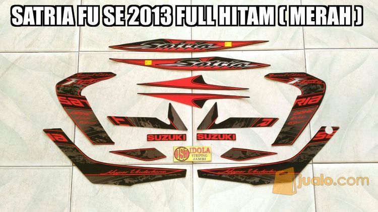 Striping Satria Fu Se 2013 Full Hitam Merah Jambi Jualo