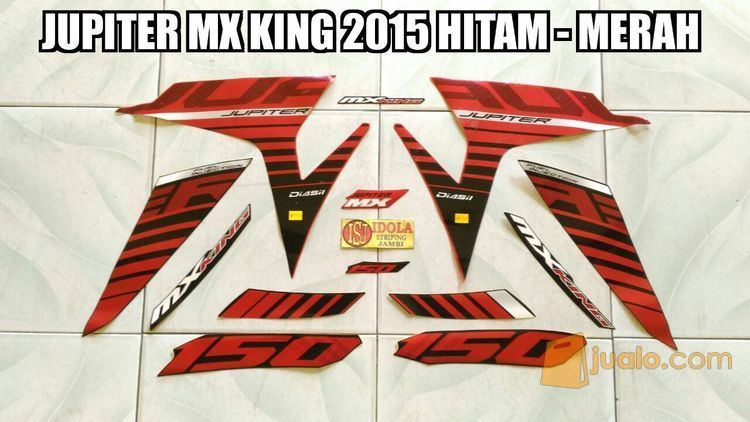 Striping Jupiter Mx King 2015 Hitam Merah Jambi Jualo