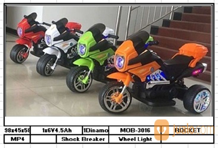  Mainan  Anak  Motor Aki  Rocket MOB 3016 Jakarta Utara 