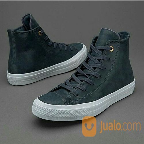  Sepatu  Converse Ct Ii Hi Craft Leather Grey Original