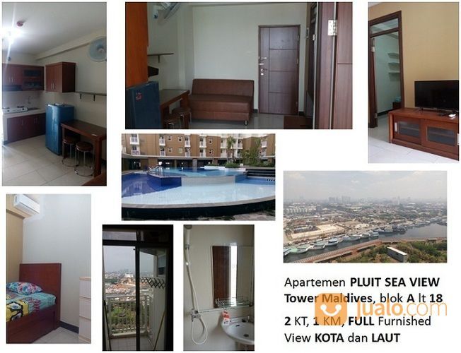 Sewa Apartemen Pluit Sea View 2 Kamar Tidur Murah Harga Nego