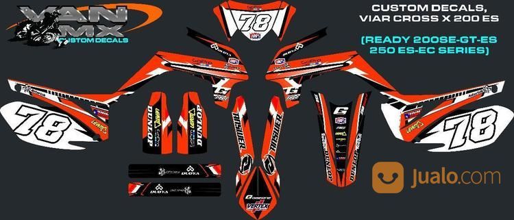 Decal Motor Viar Cross X 200 Es Bandung Jualo