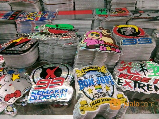 Sticker Isi 100pcs Stiker Motor Sticker Helm Ukuran Diameter 7 5cm