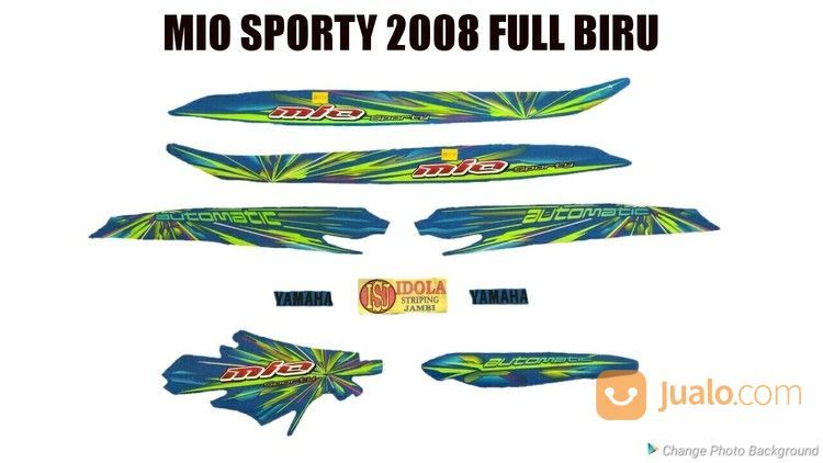 Striping Mio Sporty 2008 Full Biru Jambi Jualo