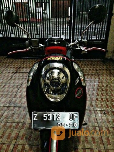  Scoopy PGM FI Warna Hitam Merah Tahun 2021 Bulan 7 