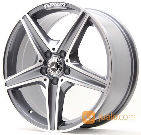 Velg Mobil Palang 5 Ring 18 HSR Tipe LUDWIG Lobang 5 Warna Grey Polis