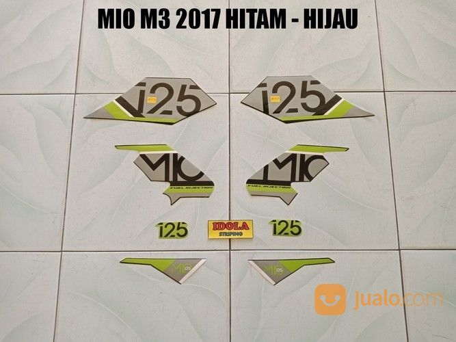 Striping Mio M3 2017 Hitam Hijau Jambi Jualo