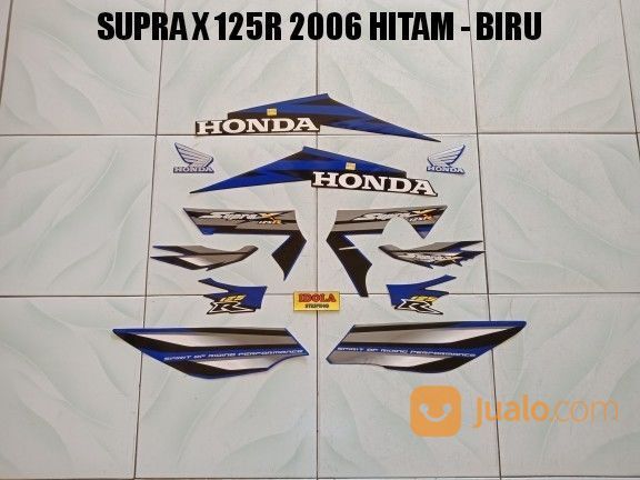 Striping Supra X 125r 2006 Hitam Biru Jambi Jualo