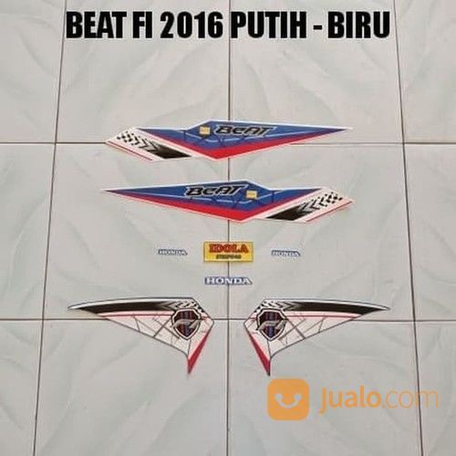 Striping Beat Fi 2016 Putih Biru Jambi Jualo