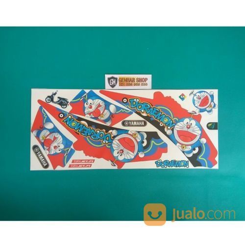 Stiker Striping Motor Fino Doraemon Merah Kab Bogor Jualo