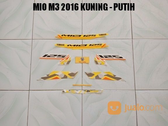 Striping Mio M3 2016 Kuning Putih Jambi Jualo