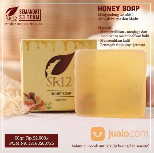 Hot Sabun Madu Honey Soap Herbal Untuk Kulit Kering