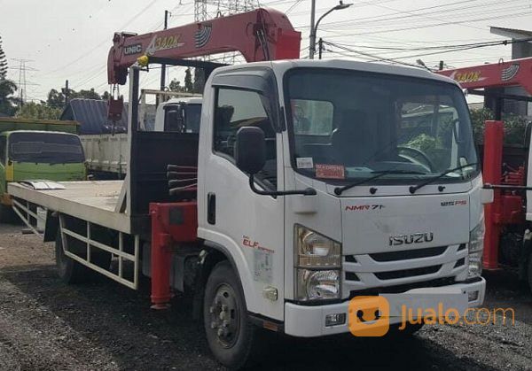 Truck Crane Isuzu ELF  125PS Kapasitas 3 Ton Tahun 2021 