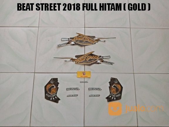 Striping Beat Street 2018 Full Hitam Gold Jambi Jualo