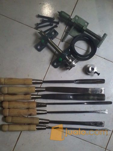  Spare Part Mesin Bubut Kayu lengkap dengan pahatnya Kab 