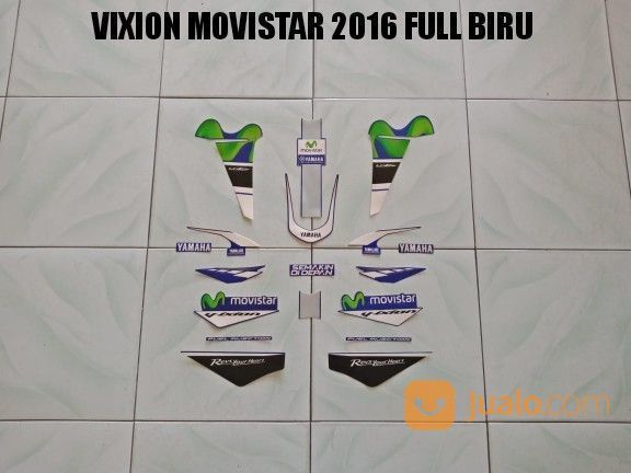 Striping Vixion Movistar 2016 Full Biru Jambi Jualo