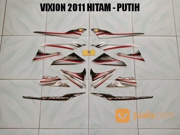 Striping Vixion 2011 Hitam Putih Jambi Jualo