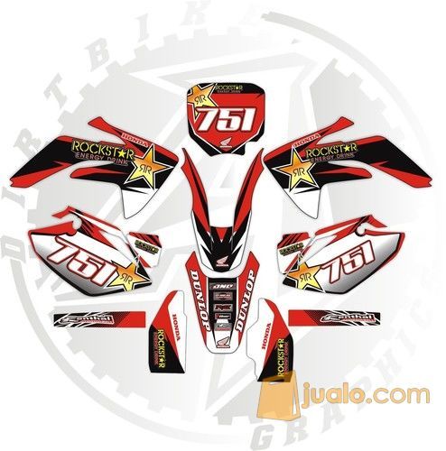 decal crf 230 custom Bandung Jualo