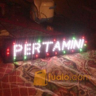 papan nama tulisan lampu led sign pertamini Semarang Jualo