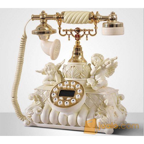 Cco9 Home Decor Telephone Classic Pajangan Dekorasi Rumah Telephone