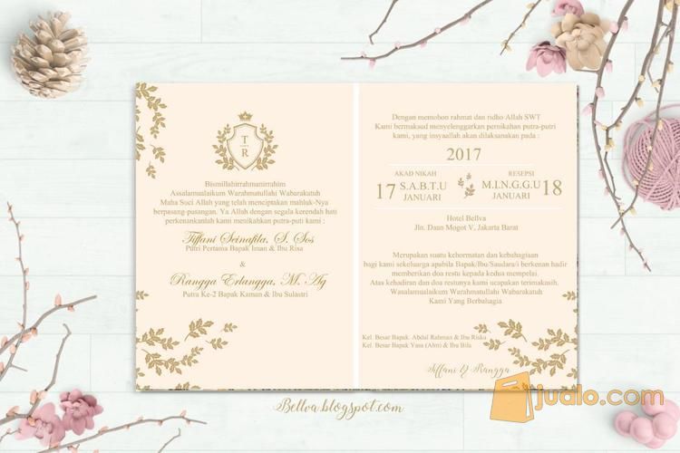 Surat Undangan Pernikahan Soft Cover Wedding Invitation Full Colour